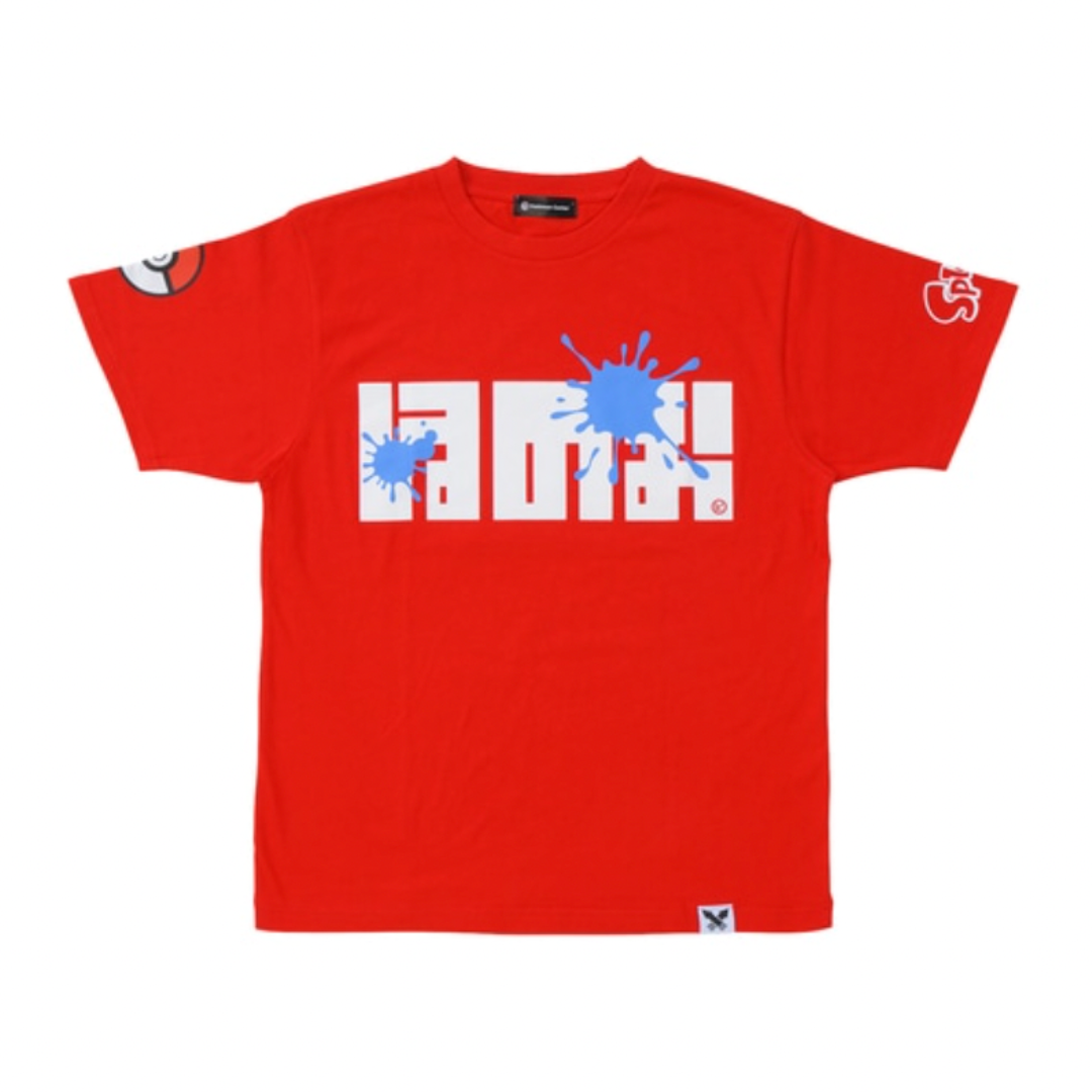 Splatoon × Pokémon Collaboration T-Shirt Fire Size S