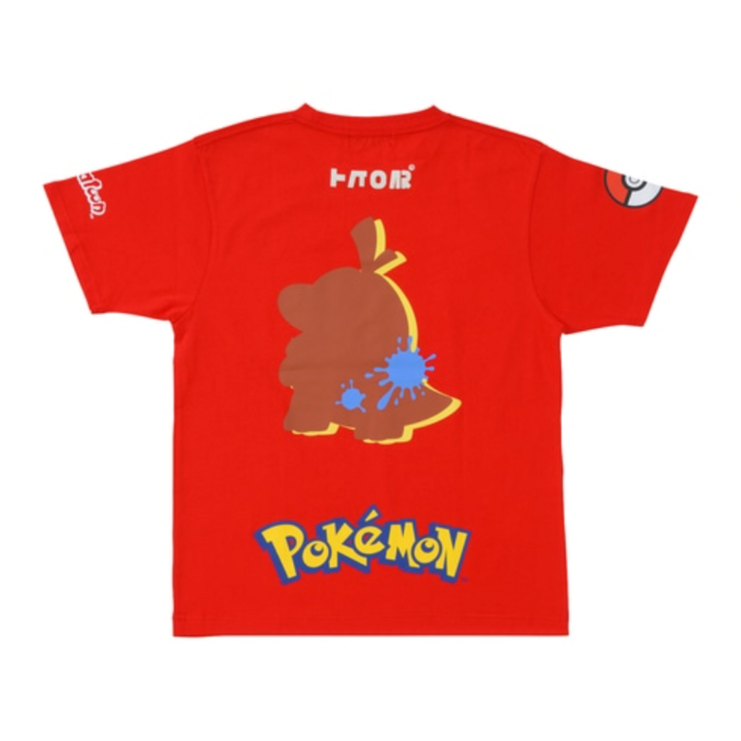 Splatoon × Pokémon Collaboration T-Shirt Fire Size S