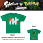 Splatoon × Pokémon Collaboration T-Shirt Grass Size S