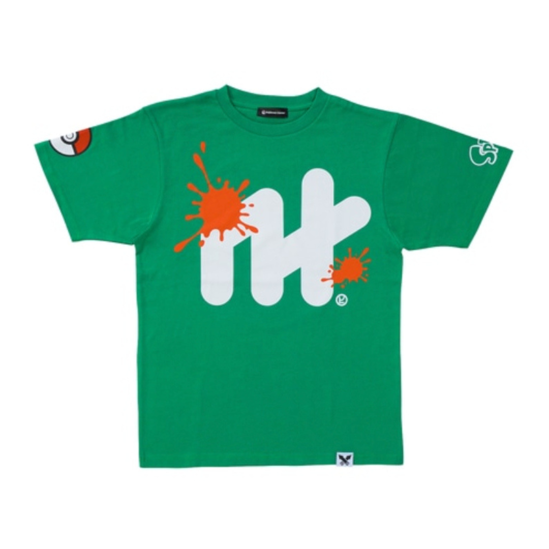 Splatoon × Pokémon Collaboration T-Shirt Grass Size S