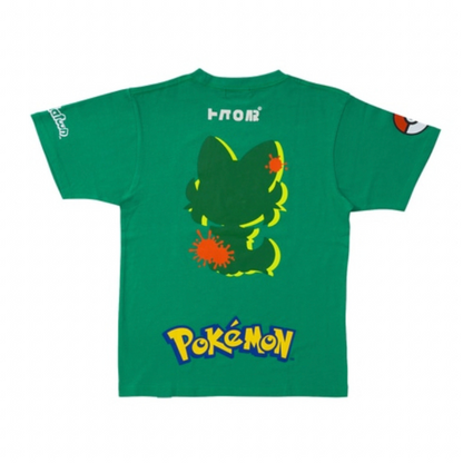 Splatoon × Pokémon Collaboration T-Shirt Grass Size S