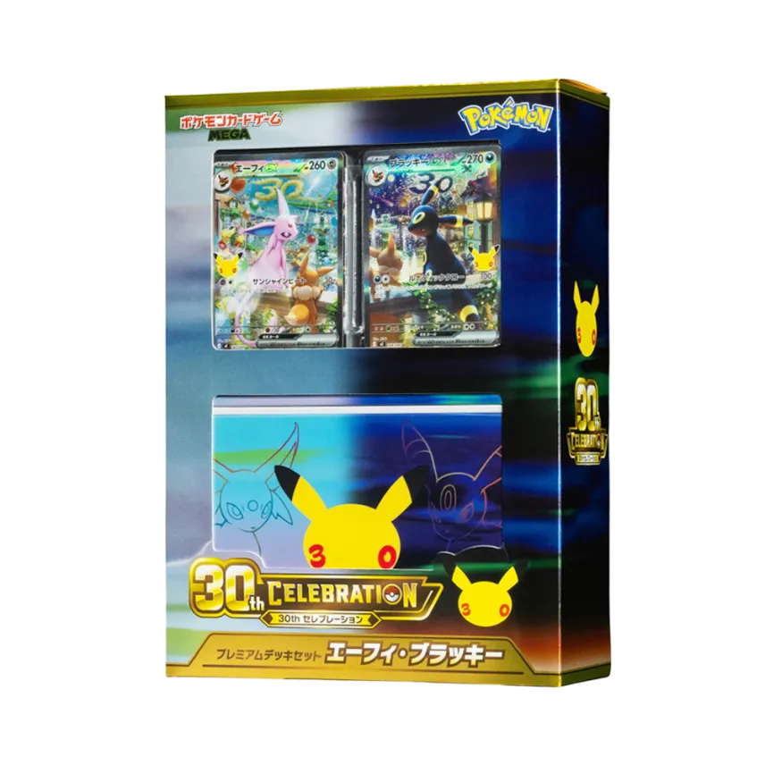 "30th CELEBRATION Premium Deck Set Espeon,Umbreon"  Pokemon Card Game MEGA Constructed Deck
